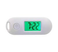 OSRGZRNGR Digital Electronic Watch Luminous Function Portable and Practical Gifts ABS Digital Electronic Pocket Watch Hanging Hole White