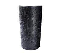 OSRGZRNGR Medieval Arm Armor Cuff Wrist Guard Quake Pattern PU Leather for Cosplay Black