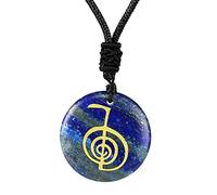 OSRGZRNGR Necklace Pendant Cho KU Rei Symbol Jewelry Gifts Vibrant Color for Birthday Blue, 3cmx7mm