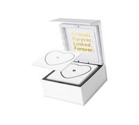 OSRGZRNGR Permanent Bracelet Kit Portable for Anniversary Date Activity Valentines Day 1 Black 1 Silvery, 12x12x5cm