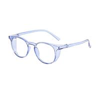 OSRGZRNGR Safety Glasses with Clear Anti Fog Wrap-Around HD Lenses Workplaces blue, 5.2 Inch