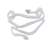 OSRGZRNGR Upper Arm Cuff Snake Jewelry Armlet Armband Wrap Greek Girls Women Silvery, 8cm