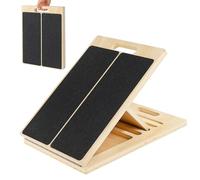 Osrioal Slant Board, Adjustable Calf Stretcher, Wooden Incline Calf Stretch Board, Squat Wedge for Exercise, and Flexibility Training, 16" X 12.5"
