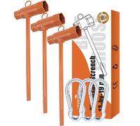 OSROENE Chainsaw Wrench, 3 Pack Chainsaw Tool Chain Saw Scrench with Hook, 13 by 19mm 1/2x3/4 T Wrench Spanner Tool
