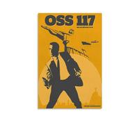 OSS 117 Poster Print Rio Ne Répond Plus Art Vintage Movie Wall Art French Film Decor Retro Home Decoration Cinematic Artwork for Living Room Unique Gift 08x12inch(20x30cm) Unframed