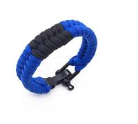 OSS-BJJ Combat Sports - Brazilian Jiu Jitsu Ranked Bracelet - BJJ Wristband - Jiu Jitsu Bracelet - Selection of Colours (Blue, 24)