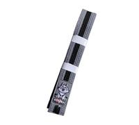 OSS Combat Sports BJJ Children Belt - IBJJF Approved, 100% Cotton, Lightweight, Durable Design, Competition-Ready, Perfect for Young Brazilian Jiu-Jitsu Practitioners. (Grey-Black, 250 cm)