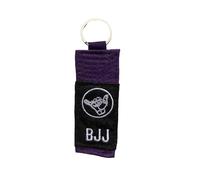 OSS Combat Sports BJJ New Belt Rank Keychain for Brazilian Jiu Jitsu All Belt Rankings BJJ Gift Key Chain (PurpleBelt)