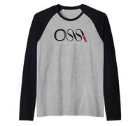 OSS Soul of Jiu Jitsu Black Belt Design Raglan Baseball Tee