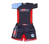 OSS Sports Men's BJJ, MMA, Grappling Kit Compression Top Plus Shorts Set 2 PCS - BJJ Jiu Jitsu Rash Guards, Men’s BJJ, No GI, MMA (X-Large)