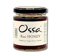 Ossa Organic Wildflower Raw Honey - Single Source British Honey | 100% Pure & Natural | Cold Extracted - 227g