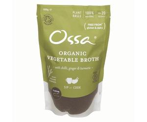 Ossa Vegetable Broth, High-Protein Broth, Preservative-Free Soup & Cooking Essential, Keto & Paleo-Friendly Soup Maker for Gut Health & Digestion, 500 g - Delivered Frozen