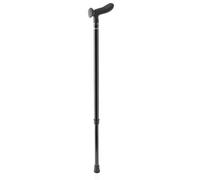 Ossenberg Carbon Fiber Walking Stick, Black Glossy, Chessboard Pattern - Adjustable, High Load Capacity, Extra Light