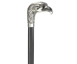 Ossenberg Chrome Eagle Head On Black Beech Stock