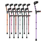 Ossenberg Comfort Grip Closed Cuff Double Adjustable Crutch - Purple - Right Handed | Height Adjustable Elbow Crutch for Men Women Adults Arthritis Comfort Anatomic Handle Forearm Ergonomic