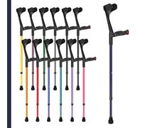 Ossenberg Comfort Grip Open Cuff Crutch - Blue - Single - Right Hand | Height Adjustable Crutch for Kids Men Women Adults Arthritis Soft Comfy Handle Forearm Ergonomic Injury Recovery