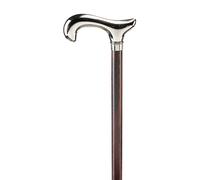 Ossenberg Glossy Chrome Classic Derby Handle On Brown Beech Stock