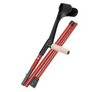 Ossenberg Reisestütze from Carbon With Ergo Wooden Handle Foldable Height Red