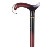 Ossenberg Trendy Sporty Walking Stick With Designer Derby Handle Red Core