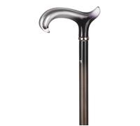 Ossenberg Trendy Sporty Walking Stick With Designer Derby Handle Silver Core