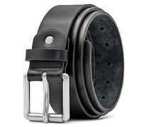 Ossi Mens 38mm Roller Buckle Jeans Belt - Black Medium (32" - 36")