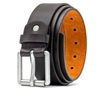 Ossi Mens 38mm Roller Buckle Jeans Belt - Brown XXL (44" - 48")