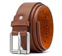Ossi Mens 38mm Roller Buckle Jeans Belt - Tan Medium (32" - 36")