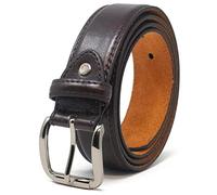 Ossi Mens Double Stitched Bonded Leather Suit Trouser Belt Brown 3XL (48" - 52")