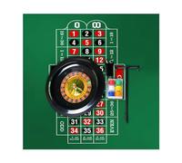 OsSiL Professional Turntable 18in Black Deluxe Roulette Wheel Set Precision Bearings with Single Zero Layout Roulette Roulette Games for Game Night Wooden Roulette Wheel