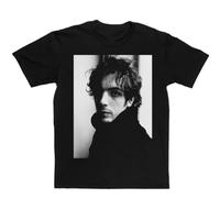 OSSMHP Syd Barrett Barrett, Photo Grayscale, Faces Colors, Face Stencil T-Shirt BlackM