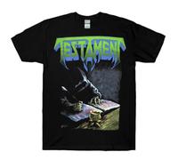 OSSMHP Testament Band Thrash Metal T-Shirt Black BlackM