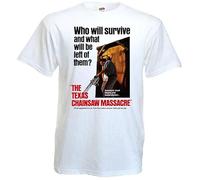 OSSMHP The Texas Chain Saw Massacre v12 T Shirt White Movie Poster S-5XL WhiteM