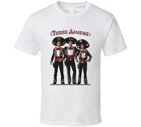 OSSMHP The Three Amigos Retro 80's Movie T Shirt Whites