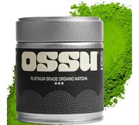 OSSU 40g Japanese Organic Matcha Powder | Platinum Grade | Highest Ceremonial Grade | First Harvest | Uji, Kyoto Japan | Stone-Ground Green Tea