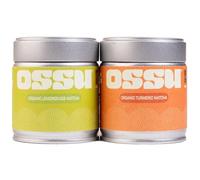 OSSU - Lemongrass + Turmeric - Organic Matcha Tea Powder | Japanese | Pack of 2 | 40g Tins | True Ceremonial Grade | Spring Harvest | UJI, Kyoto | Stone-Ground