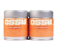 OSSU - Turmeric + Turmeric - Organic Matcha Tea Powder | Japanese | Pack of 2 | 40g Tins | True Ceremonial Grade | Spring Harvest | UJI, Kyoto | Stone-Ground