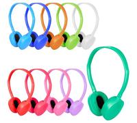 OSSZIT Classroom Kids Headphones Bulk 20 Pack Class Set of Headphones for Students Children Toddler Boys Girls Teen and Adult (10 Colors)