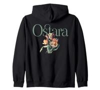 Ostara Blessings Pagan Floral Ostara Celebration Zip Hoodie