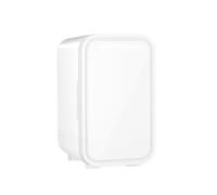 OSTBA 6L Portable Skincare Fridge - Compact Thermoelectric Cooler & Warmer for Drinks, Cosmetics, Bedroom, Office, Car (8 Can Capacity, 220-240V AC/DC) (White)