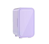 OSTBA 6L Portable Skincare Fridge - Compact Thermoelectric Cooler & Warmer for Drinks, Cosmetics, Bedroom, Office, Car (8 Can Capacity, 220-240V AC/DC) (Purple)