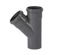 Ostendorf 173200 HTsafe Junction, Gray, 45° -DN 75/ DN 75