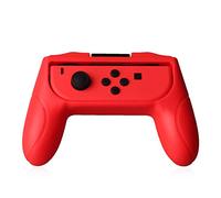 OSTENT 1 Pair Protective Grip Handle Holder for Nintendo Switch Joy-Con Controller Color Red