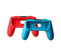 OSTENT 1 Pair Protective Grip Handle Holder for Nintendo Switch Joy-Con Controller Color Red and Green