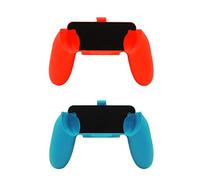 OSTENT 2 Packs Handle Grip Handheld Holder for Nintendo Switch Joy-Con Controller Color Red and Green