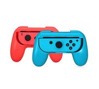 OSTENT 2 x Handle Holder Grip Kit for Nintendo Switch Joy-Con Controller Color Red and Green