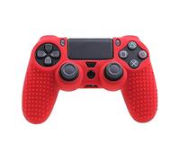 OSTENT 2 x Spot Pattern Silicone Skin Case Cover Pouch for Sony PS4/Slim/Pro Controller Color Red