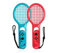 OSTENT 2 x Tennis Rackets Handle Holder Grip for Nintendo Switch Joy-Con Controller