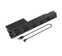 OSTENT 5-Fan Super Turbo Temperature Control Cooling Fan Cooler Heat Exhauster for Sony PS4 Pro Console Color Black