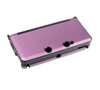 OSTENT Anti-shock Hard Aluminum Metal Box Cover Case Shell Compatible for Nintendo 3DS Console (Pink)