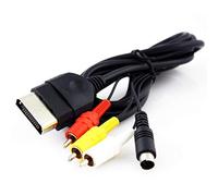 OSTENT AV Audio Video A/V + S-Video Cable Cord Compatible for Microsoft Xbox Console